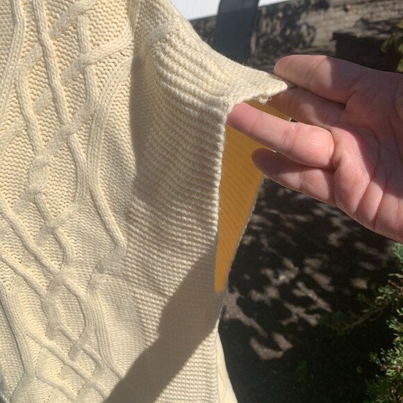 ASOS Violet Romance Oversized High Neck Cable Knit Oversized Tunic Dress Sweater - Picture 7 of 16